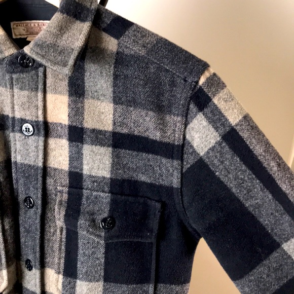J. Crew Wallace & Barnes Plaid Heavy Work Shirt Jacket Wool Coat XS - Picture 4 of 10